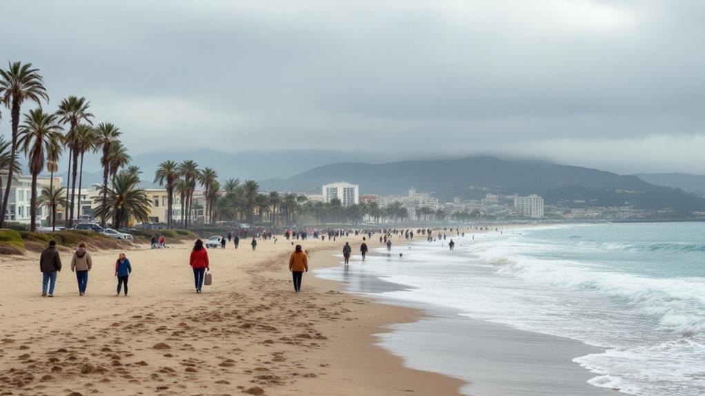 coastal winter weather patterns