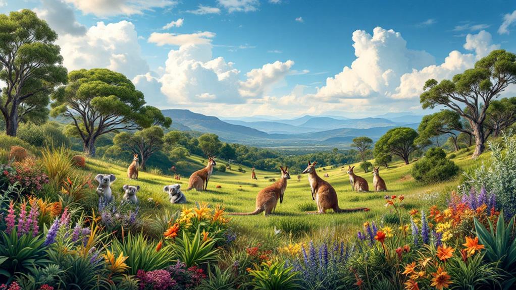 diverse plant and animal life